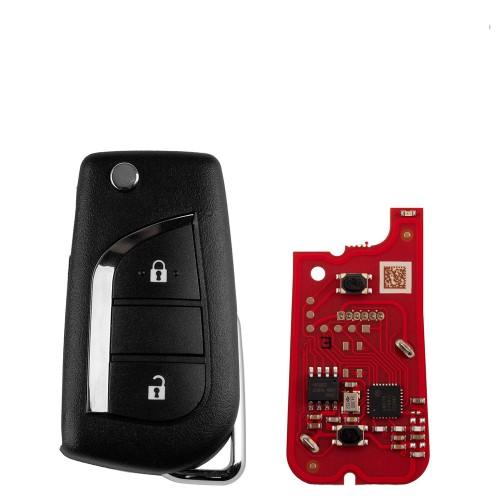 [5Pcs/Lot] XHORSE XKTO21EN  for Toyota 2 Buttons Second Generation Universal Wired Remote Key