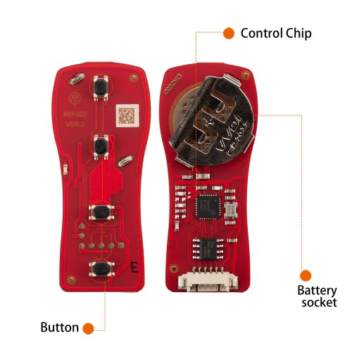 [5Pcs/Lot] XHORSE XKNI20EN Nissan (Split 4 Buttons) Second Generation Remote Keys