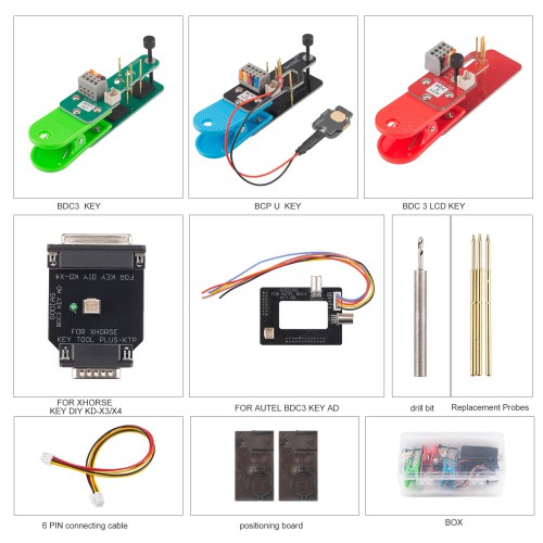 [UK/EU Ship] GODIAG BDC3 Adapter Kit Support BDC03 Key, BCP U Key [Encrypted] and BDC3 LCD Key