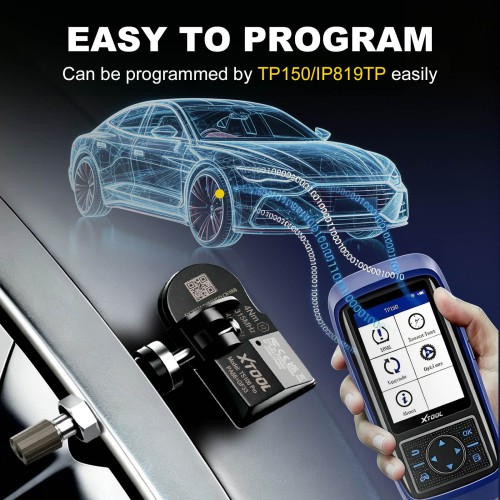 4Pcs XTOOL TS100 PRO Sensor 2-in-1 (315 + 433MHz) Programmable Universal Sensor Only Work with XTOOL TP150, XTOOL IP819TP