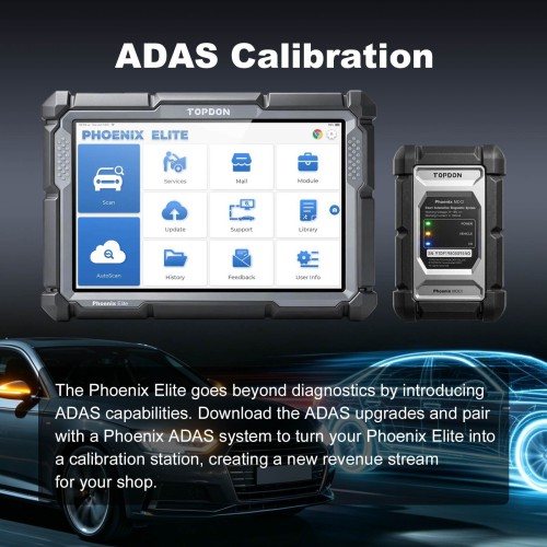 TOPDON Phoenix Elite Diagnostic Tool Supports Cloud-Based Programming CANFD with 2 Years Free Update