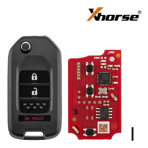 [5Pcs/Lot] XHORSE XKHO22EN Second Generation Remote Key for Honda Folding 2+1 buttons