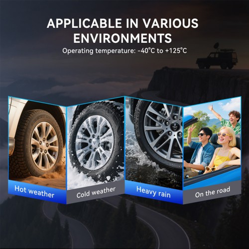 MUCAR VENU5 Tire Pressure Sensors Support 315MHz & 433MHz Dual Frequency 4PCS/Set.