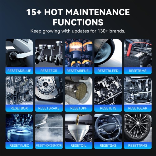 MUCAR 632 Diagnostic Scanner Supports 15+ Maintenance Functions, Full OBD2 Functions, Lifetime Free Update