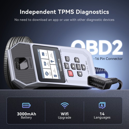 THINKCAR VENU 90 TPMS Activation & Diagnostic Tool Support All 315MHz/433MHz THINKCAR Tire Pressure Sensors Activation/ Programming, TPMS Diagnostics