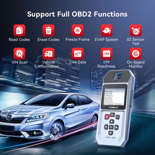 THINKCAR VENU 90 TPMS Activation & Diagnostic Tool Support All 315MHz/433MHz THINKCAR Tire Pressure Sensors Activation/ Programming, TPMS Diagnostics