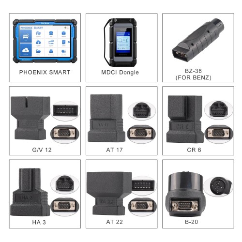 TOPDON Phoenix Smart Diagnostic Tool Supports Cloud-Based Programming for over 13 Car Brands 2 Years Free Update
