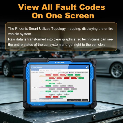 TOPDON Phoenix Smart Diagnostic Tool Supports Cloud-Based Programming for over 13 Car Brands 2 Years Free Update