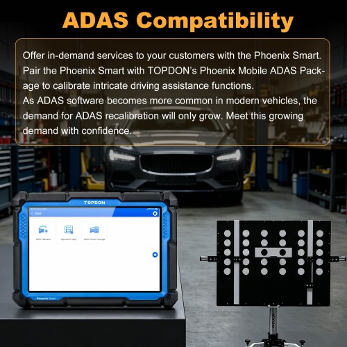 TOPDON Phoenix Smart Diagnostic Tool Supports Cloud-Based Programming for over 13 Car Brands 2 Years Free Update