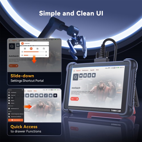 THINKCAR THINKSCAN 689 Supports 35+ Maintenance Functions, CAN-FD & DOIP Protocol, OE-Level Full System Diagnostic Free Update