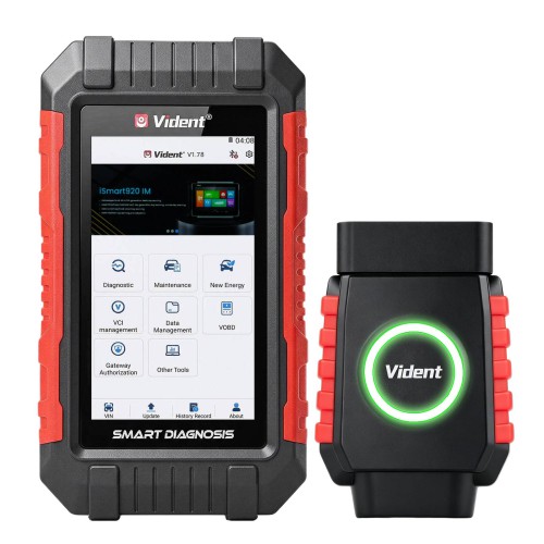 VIDENT G5 Pro Scanner Supports 13 Special Functions, CAN FD, DoIP Protocols, Automatic VIN Identification, Bluettooth & WIFI Free Update