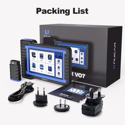 MUCAR VO7 OBD2 Scanner Supports 28+ Reset Functions OE-Level All-Systems Diagnostics Free Updates