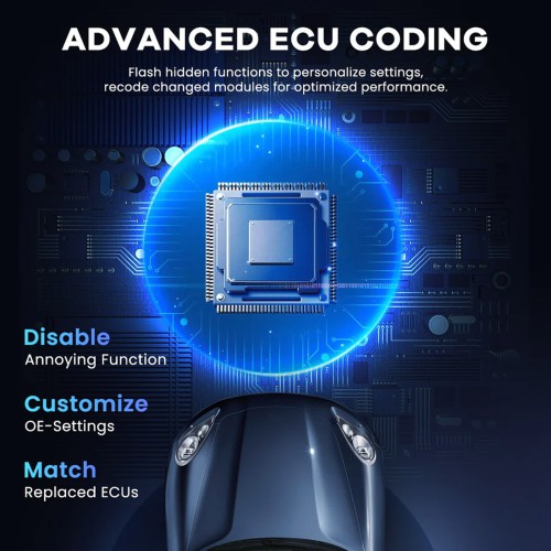 MUCAR VO7 OBD2 Scanner Supports 28+ Reset Functions OE-Level All-Systems Diagnostics Free Updates