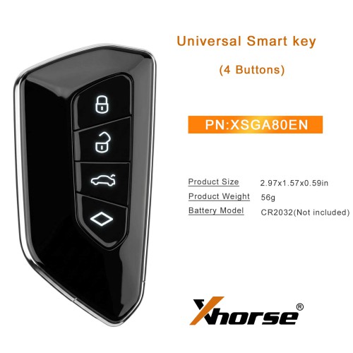 [5Pcs/Lot] XHORSE XSGA80EN XM38 series Universal Smart key