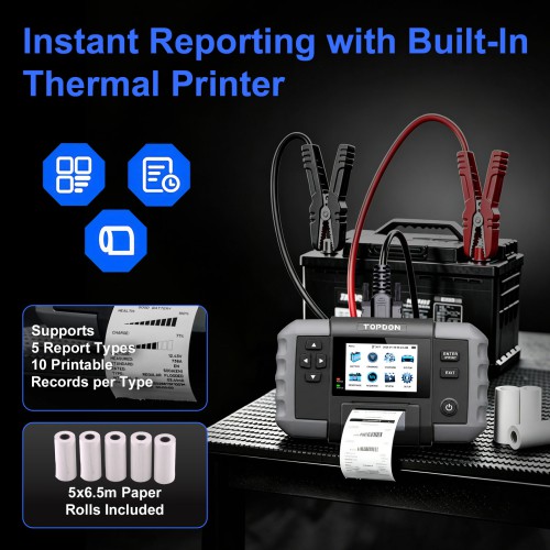 TOPDON BT600 Plus 2-in-1 Battery & Resistance Tester