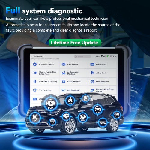 MUCAR 892BT PRO Bluetooth Diagnostic Scanner with AI Function Supports Topology Mapping 35 Reset ECU Coding CANFD & DOIP & J2534 Free Update