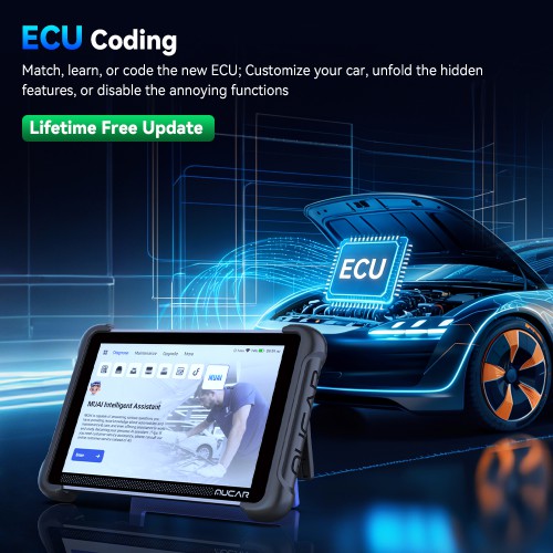 MUCAR 892BT PRO Bluetooth Diagnostic Scanner with AI Function Supports Topology Mapping 35 Reset ECU Coding CANFD & DOIP & J2534 Free Update