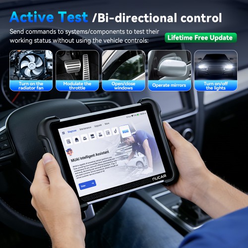 MUCAR 892BT PRO Bluetooth Diagnostic Scanner with AI Function Supports Topology Mapping 35 Reset ECU Coding CANFD & DOIP & J2534 Free Update