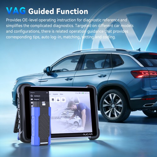 MUCAR 892BT PRO Bluetooth Diagnostic Scanner with AI Function Supports Topology Mapping 35 Reset ECU Coding CANFD & DOIP & J2534 Free Update
