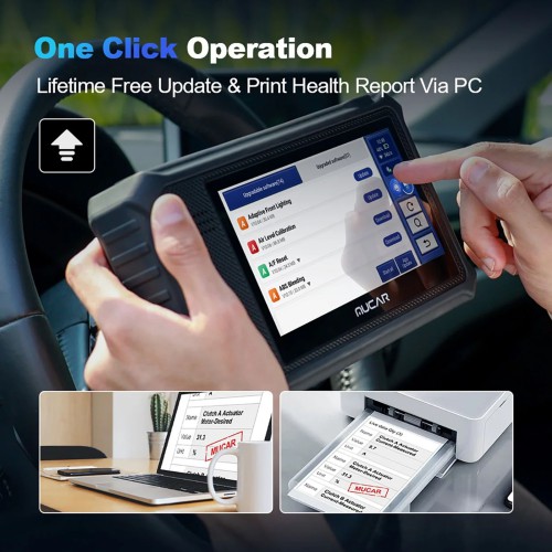 MUCAR VO6 OBD2 Scanner Full System Full OBD2 Diagnostics Supports 28+ Maintenance Functions