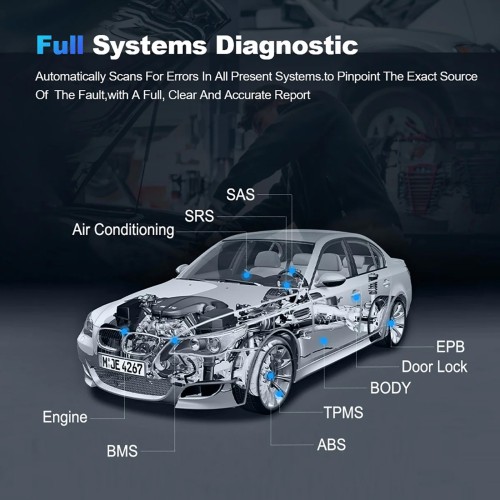 MUCAR VO6 OBD2 Scanner Full System Full OBD2 Diagnostics Supports 28+ Maintenance Functions