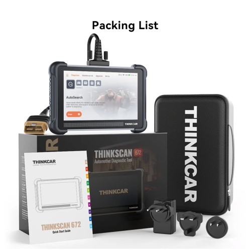 THINKSCAN 672 Diagnostic Scanner Supports Multi Languages CAN-FD Protocol 28+ Reset Functions IMMO Key Matching