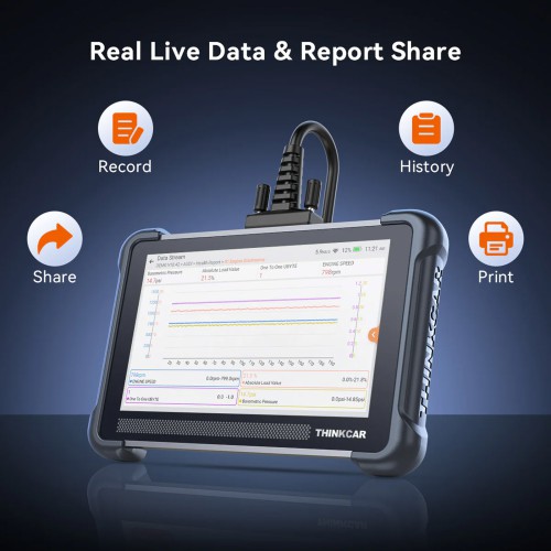 THINKSCAN 672 Diagnostic Scanner Supports Multi Languages CAN-FD Protocol 28+ Reset Functions IMMO Key Matching