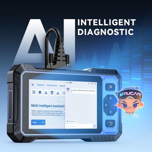 MUCAR 682 AI Intelligent Diagnostic Scanner OE-level Full System Diagnostics Supports CAN FD & FCA AutoAuth 20+ Reset Functions