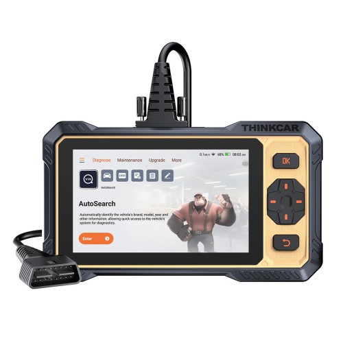 THINKCAR THINKSCAN 662 Diagnostic Scanner Supports CAN FD & Auto VIN 12 Reset Functions 28+ Languages 4 Major Systems Diagnoses Free Update