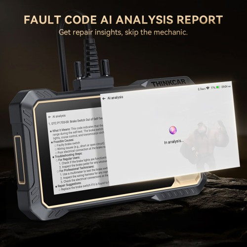 THINKCAR THINKSCAN 662 Diagnostic Scanner Supports CAN FD & Auto VIN 12 Reset Functions 28+ Languages 4 Major Systems Diagnoses Free Update