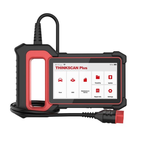 THINKCAR THINKSCAN PLUS S7 Diagnostic Scanner Supports 7 Systems Diagnoses Full OBD2 Functions Choose Any 5 Functions from 28 Reset Free Update