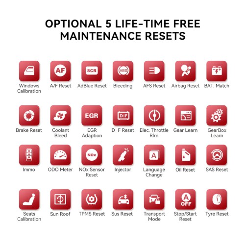 THINKCAR THINKSCAN PLUS S7 Diagnostic Scanner Supports 7 Systems Diagnoses Full OBD2 Functions Choose Any 5 Functions from 28 Reset Free Update