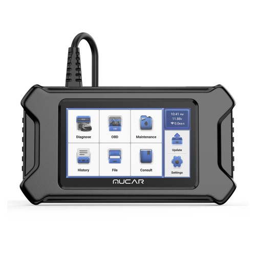 MUCAR CS90 Diagnostic Scanner Supports Engine System Diagnoses, 28 Reset Service Functions, ECM Diagnosis, Full OBDII Diagnostics