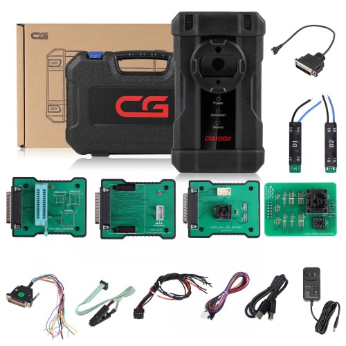 [UK/EU Ship] CGDI CG100X New Generation Programmer for Airbag Reset Mileage Adjustment and Chip Reading Support MQB Free PRO V2 Harness D1 D2 Adapter