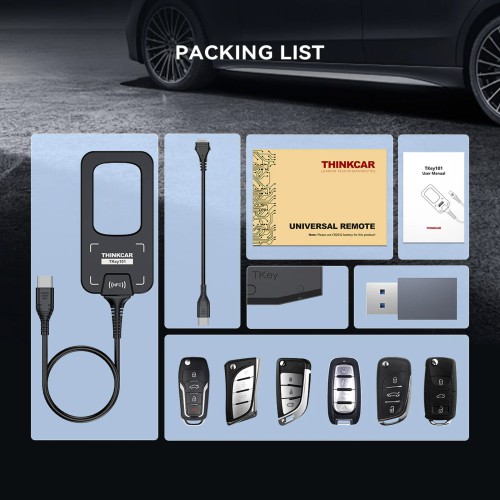 THINKCAR TKEY101 - Universal Car Key Programmer with 6 Remote Keys