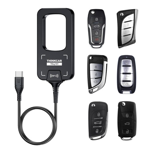 THINKCAR TKEY101 - Universal Car Key Programmer with 6 Remote Keys