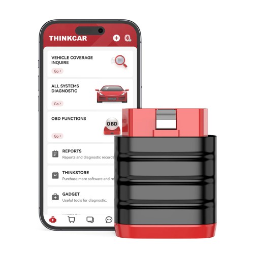 THINKCAR THINKDIAG MINI OBD2 Scanner Full System Diagnostics Supports Full OBD2 Diagnostic Functions AutoVIN 15+ Languages Lifetime Free Upgrade
