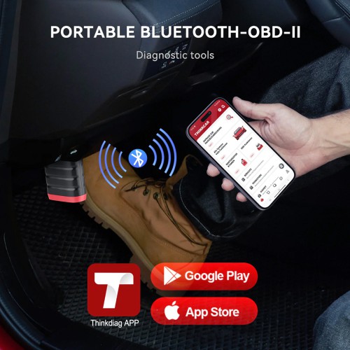 THINKCAR THINKDIAG MINI OBD2 Scanner Full System Diagnostics Supports Full OBD2 Diagnostic Functions AutoVIN 15+ Languages Lifetime Free Upgrade
