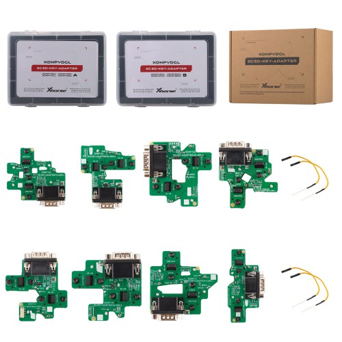 [UK/EU Ship] XHORSE XDNPVDGL 5C 5D Dedicated Key Adapter Kit New 8 Types Easily Read Key Data Work with Key tool plus, Multi prog
