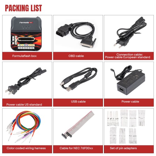 Formula FLash ECU Clone Tool, Data Read & Write, VIN Modify, IMMO Off, Power Upgrade, DTC Clean for Bike, Truck, Tractor, Bus, Boat, Car