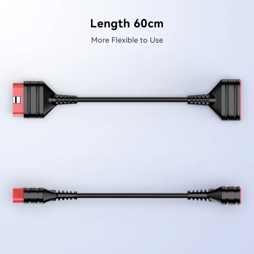 THINKCAR THINKDIAG Extension Cable Length 60cm, High-quality Copper Core Wire, Use Eco-friendly Materials, Supports Connecting to All OBD2 Devices