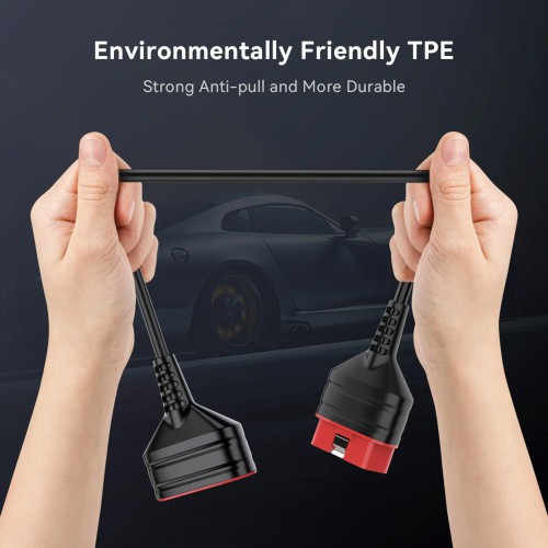 THINKCAR THINKDIAG Extension Cable Length 60cm, High-quality Copper Core Wire, Use Eco-friendly Materials, Supports Connecting to All OBD2 Devices