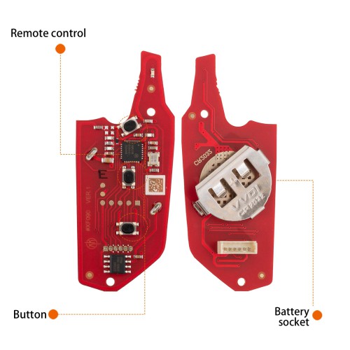 [5Pcs/Lot] XHORSE XKGA84EN Second Generation Universal Remote Key 3 Buttons