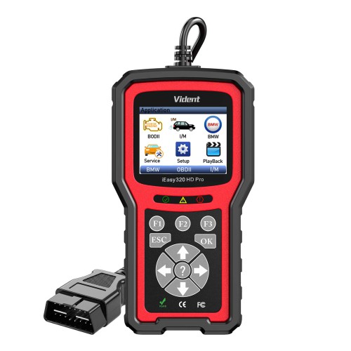 Vident iEasy320HD Pro Diesel Truck Diagnostic Tool OBD2 Scanner Automotive Code Reader Trucks Cars OBD2 Diagnostic Tool