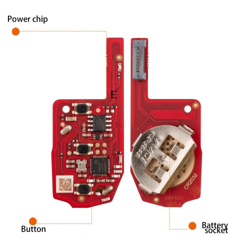 [5Pcs/Lot] XHORSE XEDM24EN Second Generation Super Remote MQB Style 3 Buttons