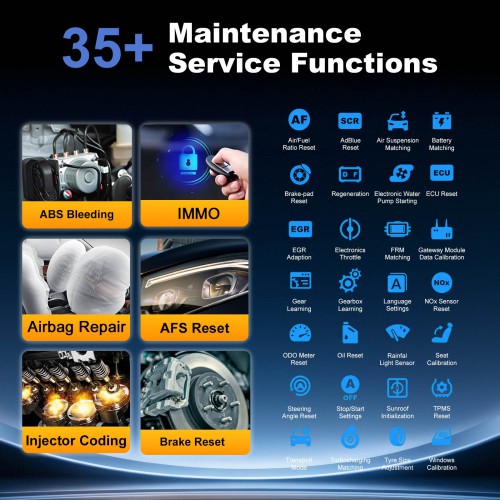 MUCAR 892BT Supports BT Wireless 35+ Reset Services AI Intelligent Diagnostic Free Update