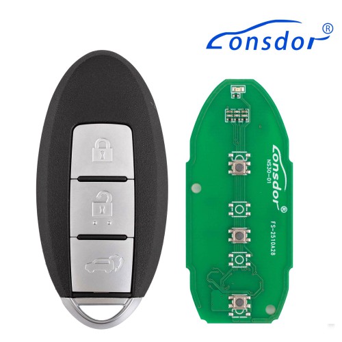Lonsdor NS30-0C NS30 for Nissan/Infiniti Smart Key 3 Buttons Supports ID46 ID47 ID4A