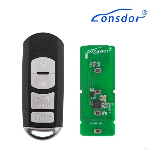 LONSDOR MZ30-23 Remote Key 4 Buttons for Mazda Supports ID49 315MHz 433.92MHz