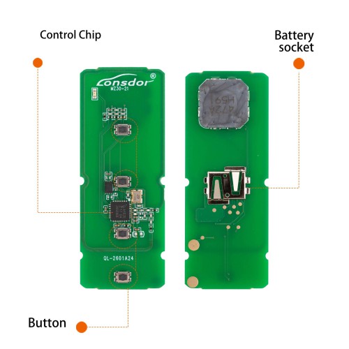 LONSDOR MZ30-23 Remote Key 4 Buttons for Mazda Supports ID49 315MHz 433.92MHz