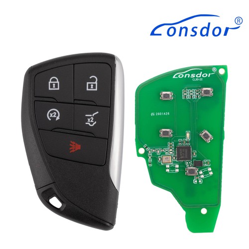 LONSDOR CL30-27 Remote Key 5 Buttons for Chevrolet Supports ID46 ID49 ID4A 315MHz 433.92MHz